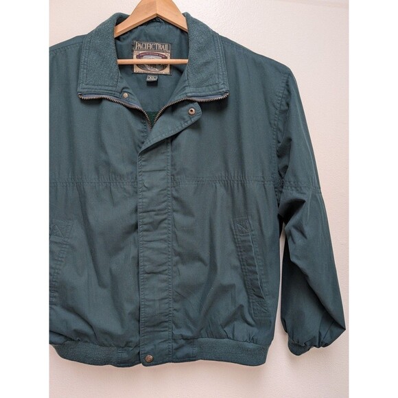 PACIFIC TRAIL Mens Jacket Sz XL Full Zip Flannel Lined Green - Picture 2 of 10